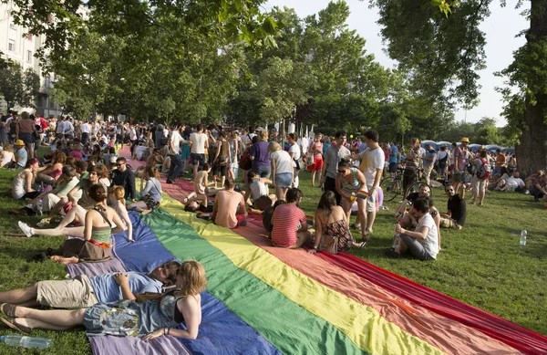 Budapest Hungary July Unidentified People Took Part Budapest Gay Pride — Stock Photo, Image