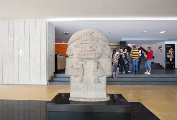 Bogota Colombia Octubre 2015 Interior Del Museo Del Oro Contiene —  Fotos de Stock