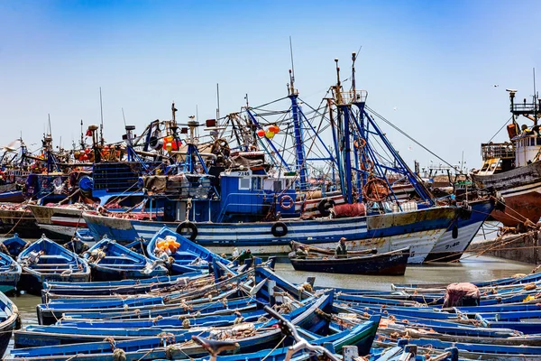 Bateaux Pêche Dans Port Essaouria Maroc — Photo
