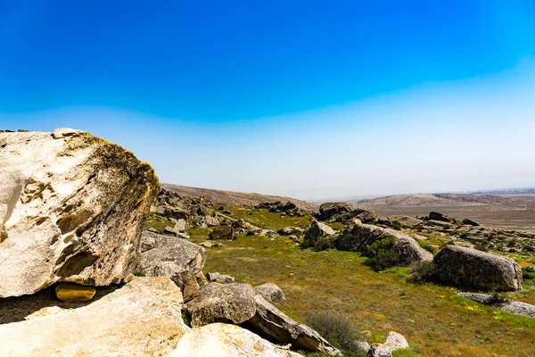 ゴブスタン国立公園 アゼルバイジャンの岩の形成 — ストック写真
