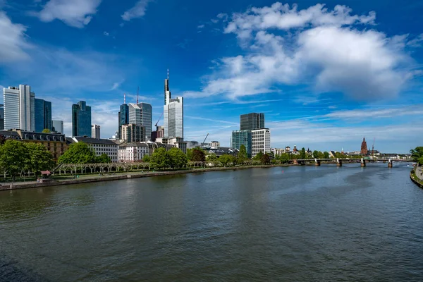 Pohled Město Frankfurt Nad Mohanem Německo — Stock fotografie