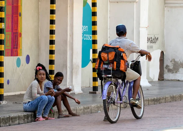 Cartagena Colombia Октября 2015 Года Неизвестные Центре Картахены Пятый Величине — стоковое фото