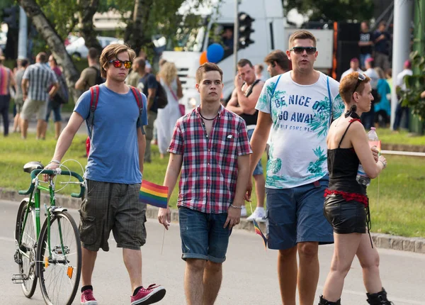 Budapest Hungary July Unidentified People Took Part Budapest Gay Pride — Stock Photo, Image