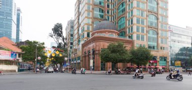 Asya şehrinin sokak manzarası