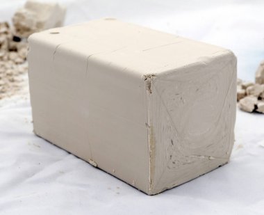 Beyaz maya parçası, yakın çekim.