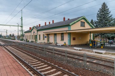 Şehirdeki tren istasyonu.