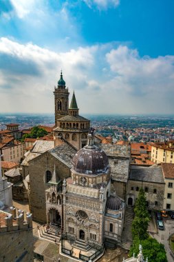 Hırvatistan 'ın eski Dubrovnik kasabasının hava manzarası