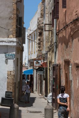 Eski Fas 'ın eski şehri Chefchaouen manzarası