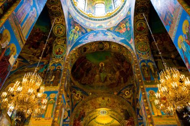 İstanbul 'daki St. George Katedrali' nin içi.
