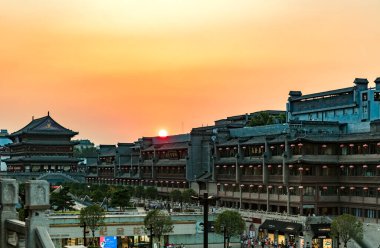 Pekin, Çin 'in manzarası.