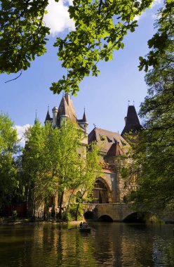 Strasbourg, Alsace, Fransa 'daki tarihi park manzarası