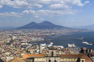 Napoli şehri manzarası, İtalya