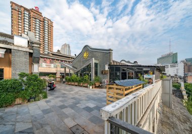 Eski geleneksel Asya kasabası