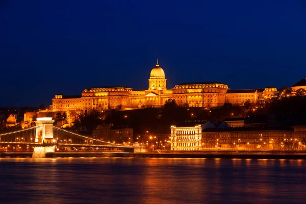 Zonsondergang Boedapest Hongarije — Stockfoto