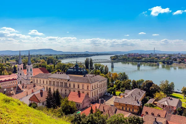 Letecký Pohled Staré Město Slovinsku — Stock fotografie