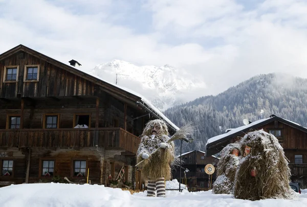 Paisagem Inverno Com Árvores Cobertas Neve — Fotografia de Stock