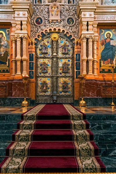 Interieur Van Oude Christelijke Kerk — Stockfoto