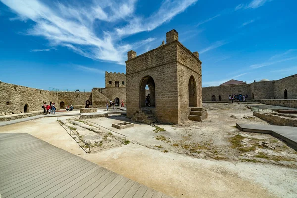 Baku Ázerbájdžán Května 2019 Starobylý Kamenný Chrám Atašgá Zoroastrijské Místo — Stock fotografie