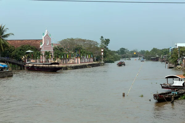 Boot Rivier Stad Thailand — Stockfoto