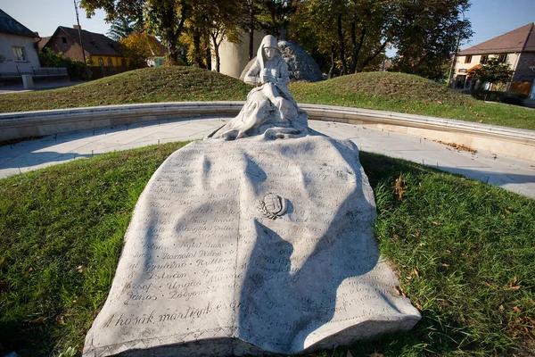 Statue Lion Dans Ville Aranjuez Madrid Espagne — Photo