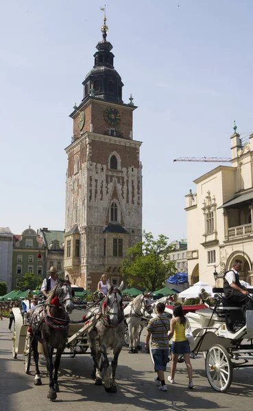 Cidade Krakow Polônia — Fotografia de Stock