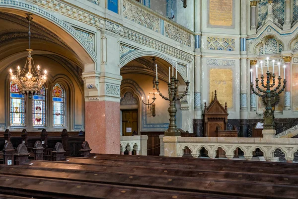 Szeged Hungria Julho 2016 Interior Sinagoga Szeged Edifício 1907 Projetado — Fotografia de Stock