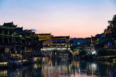 Vietnam 'ın eski bir kasabası.