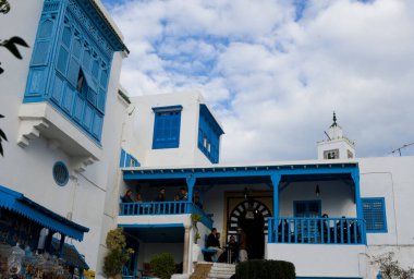 Eski Fas 'ın eski şehri Chefchaouen manzarası