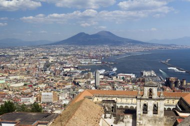 Napoli şehrinin havadan görünüşü, İtalya