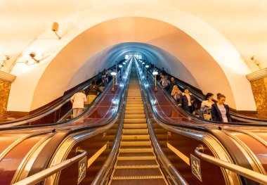 Rusya 'daki Metro Tren İstasyonu