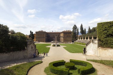 Sintra, Portekiz 'deki kraliyet sarayının manzarası.