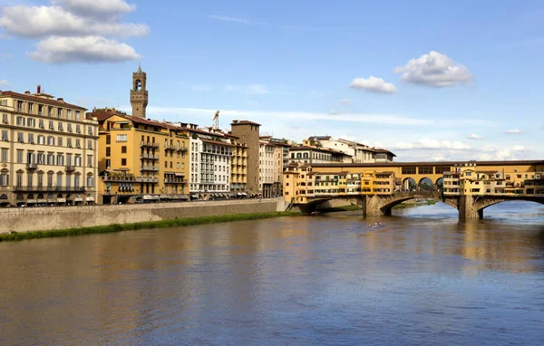 Floransa Talya Ponte Vecchio Manzarası — Stok fotoğraf