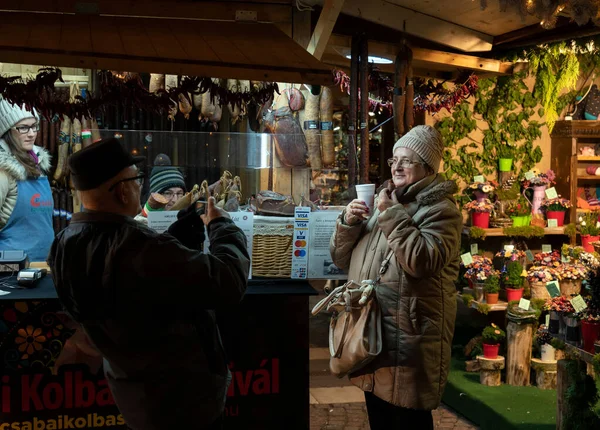 Evropské Město Vánočním Městě — Stock fotografie