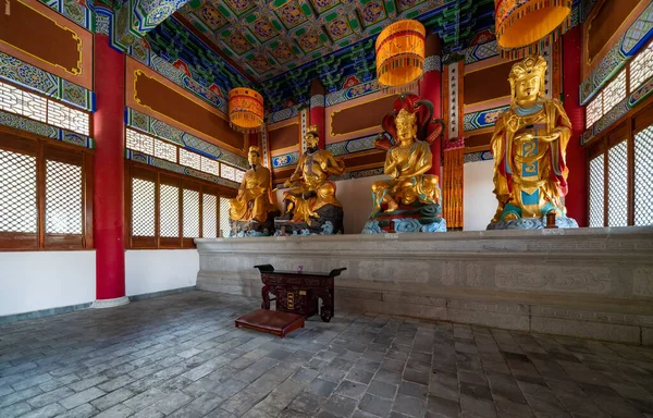 Buddhista Templom Belseje Ázsiában — Stock Fotó