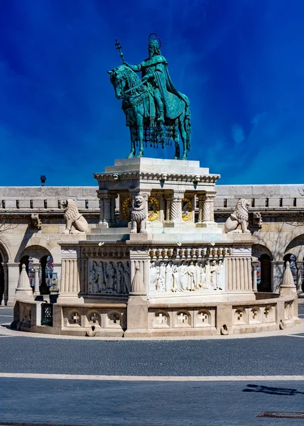 Budapest Hungary April 2020 Fishermans Bastion Matthias Church Spring Budapest — 스톡 사진