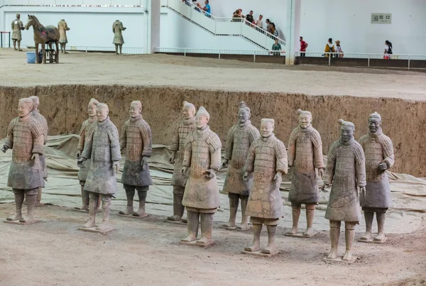 Xian China Augustus 2017 Terracotakrijgers Xian China — Stockfoto