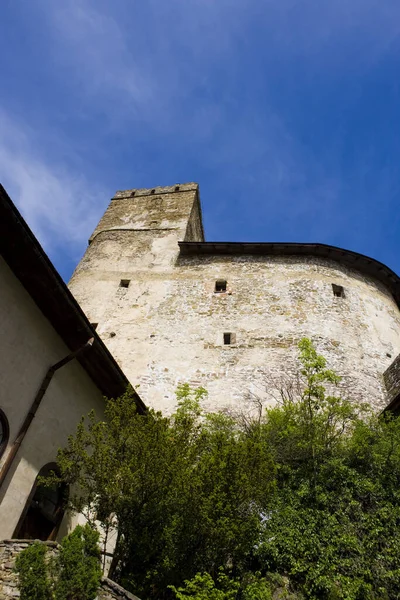 Blick Auf Die Alte Burg Der Stadt Carcassonne — Stockfoto