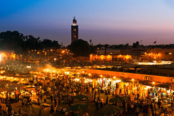 night view of the city of barcelona