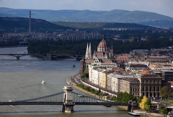 Kilátás Budapest Magyar — Stock Fotó