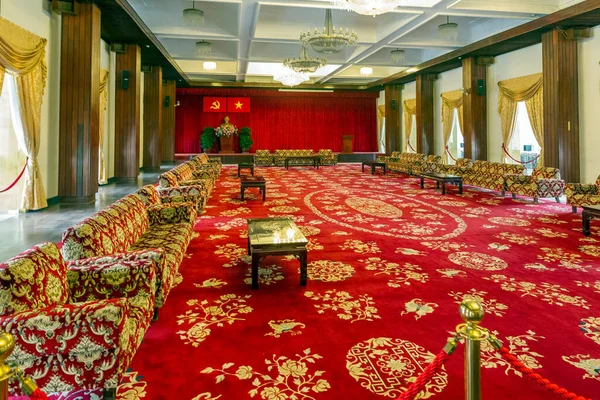 Saigon Diciembre 2018 Interior Del Palacio Reunificación Anteriormente Independencia Fue —  Fotos de Stock