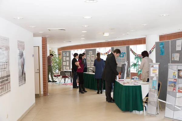 Sökande Vid Registrering Elte University Budapest Ungern — Stockfoto