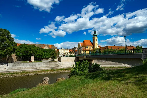 Radnice Gyoru Maďarsko Gyor Krásné Barokní Staré Město — Stock fotografie