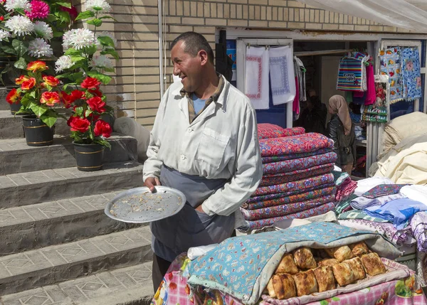 Traditionell Marknad Med Människor Uzbekistan — Stockfoto