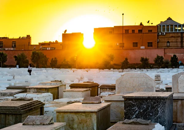 Marrakesch Marokko Dezember 2017 Jüdischer Friedhof Der Medina Von Marrakesch — Stockfoto