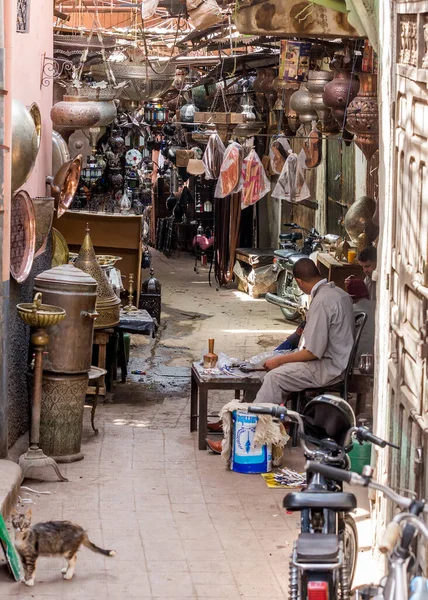 Vida Ciudad Vieja Marruecos — Foto de Stock