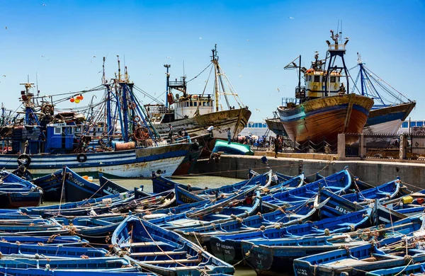 Fishing Boats Port Essaouira Morocco — Stock Photo, Image