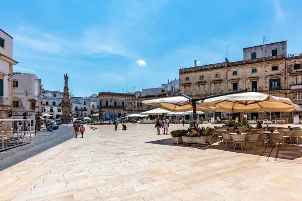 Ostuni Italia Junio 2017 Plaza Principal Centro Ostuni Puglia Sur — Foto de Stock