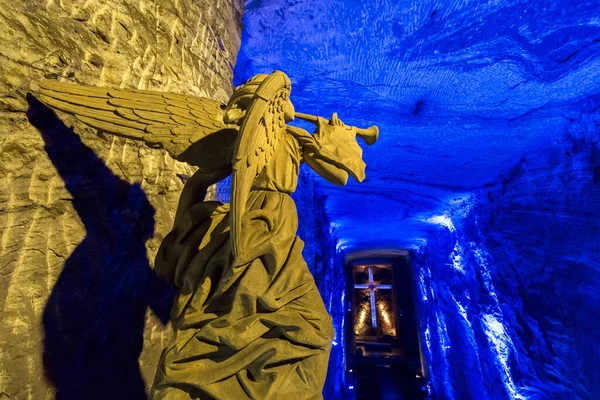 Zipaquira Colombie Octobre 2015 Hall Principal Cathédrale Saline Souterraine Zipaquira — Photo