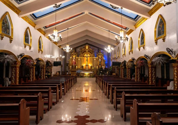 Interior Iglesia Cristiana Filipinas — Foto de Stock