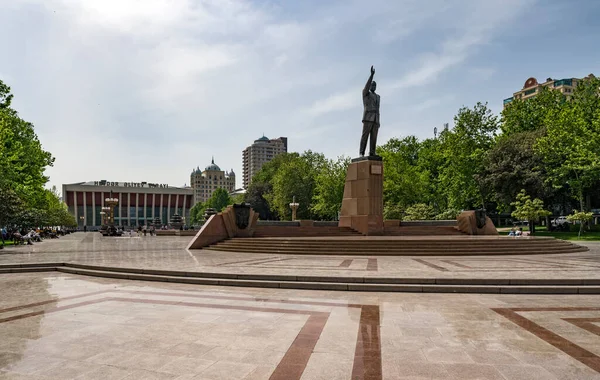 Bakü Azerbaycan Bir Anıt — Stok fotoğraf